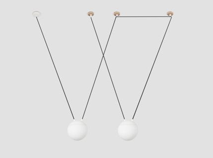 Подвесной светильник MINE SPACE PC белый 2 LUCES PERSONALIZADO