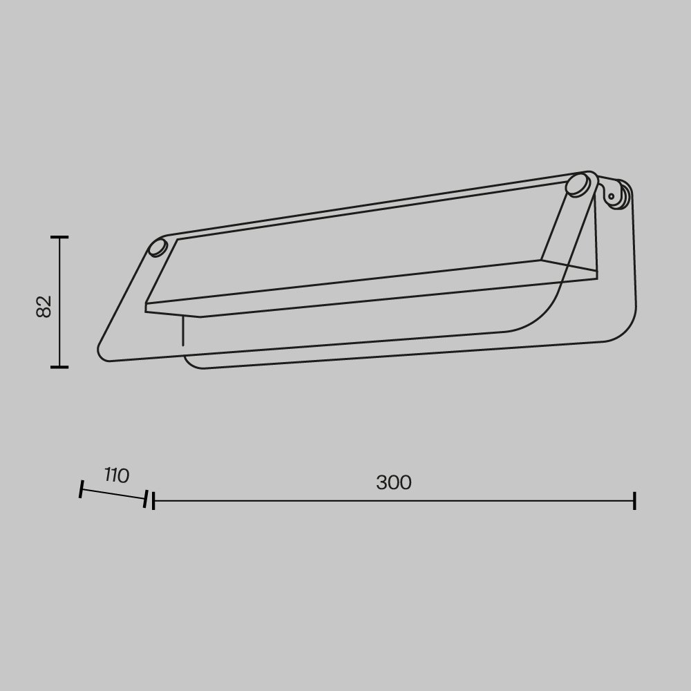 Настенный светильник (бра) Flat MOD296WL-L6BC3K