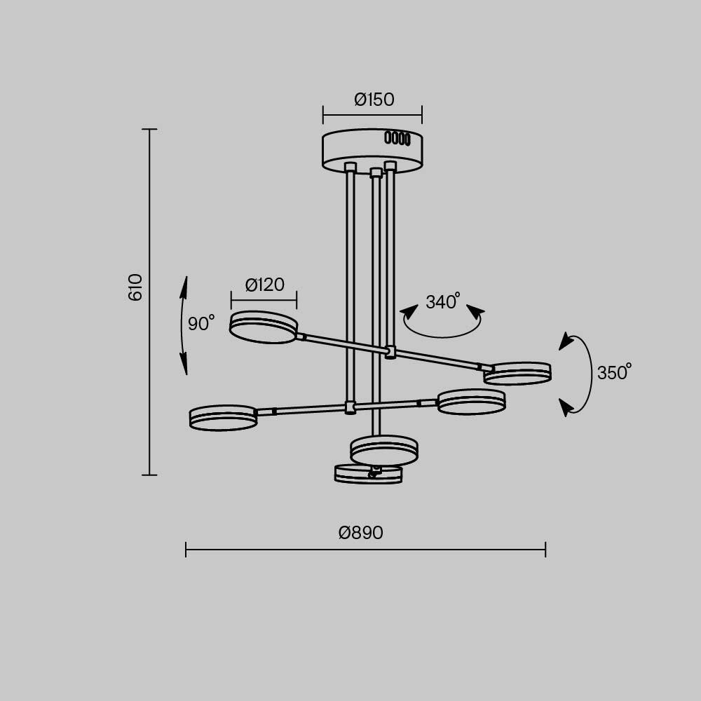 Подвесной светильник Fad MOD070PL-L38B3K