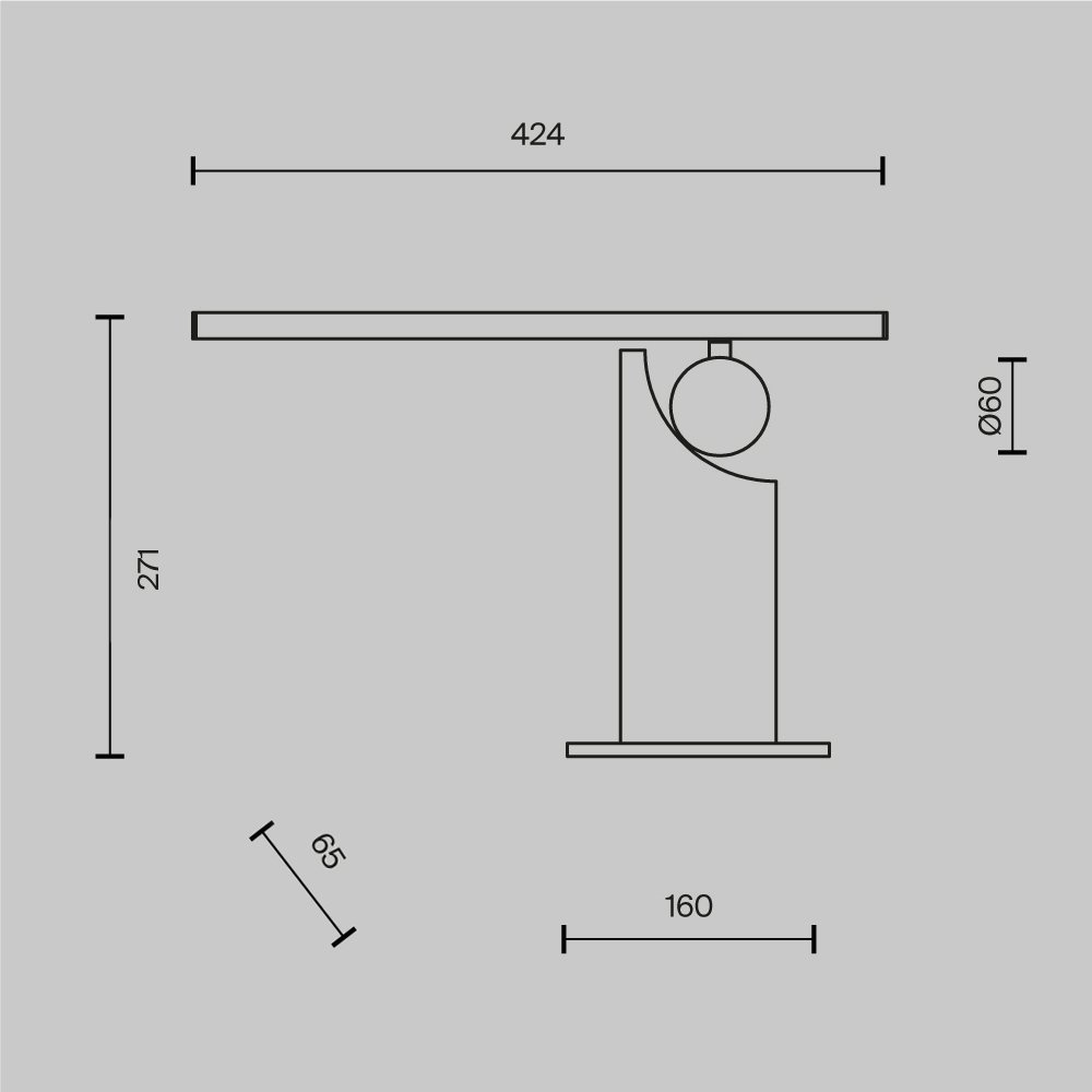 Настольный светильник Monumento MOD467TL-L9B3K
