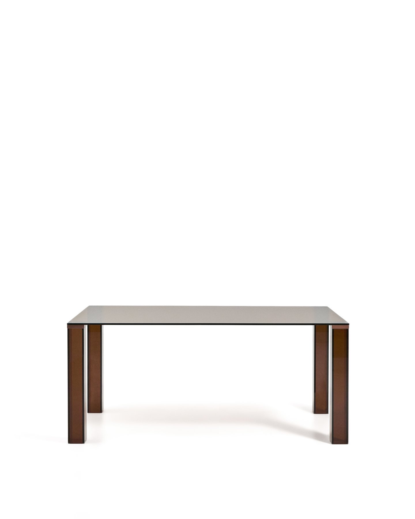 Стол Adularia из коричневого закаленного стекла 160 x 90 см