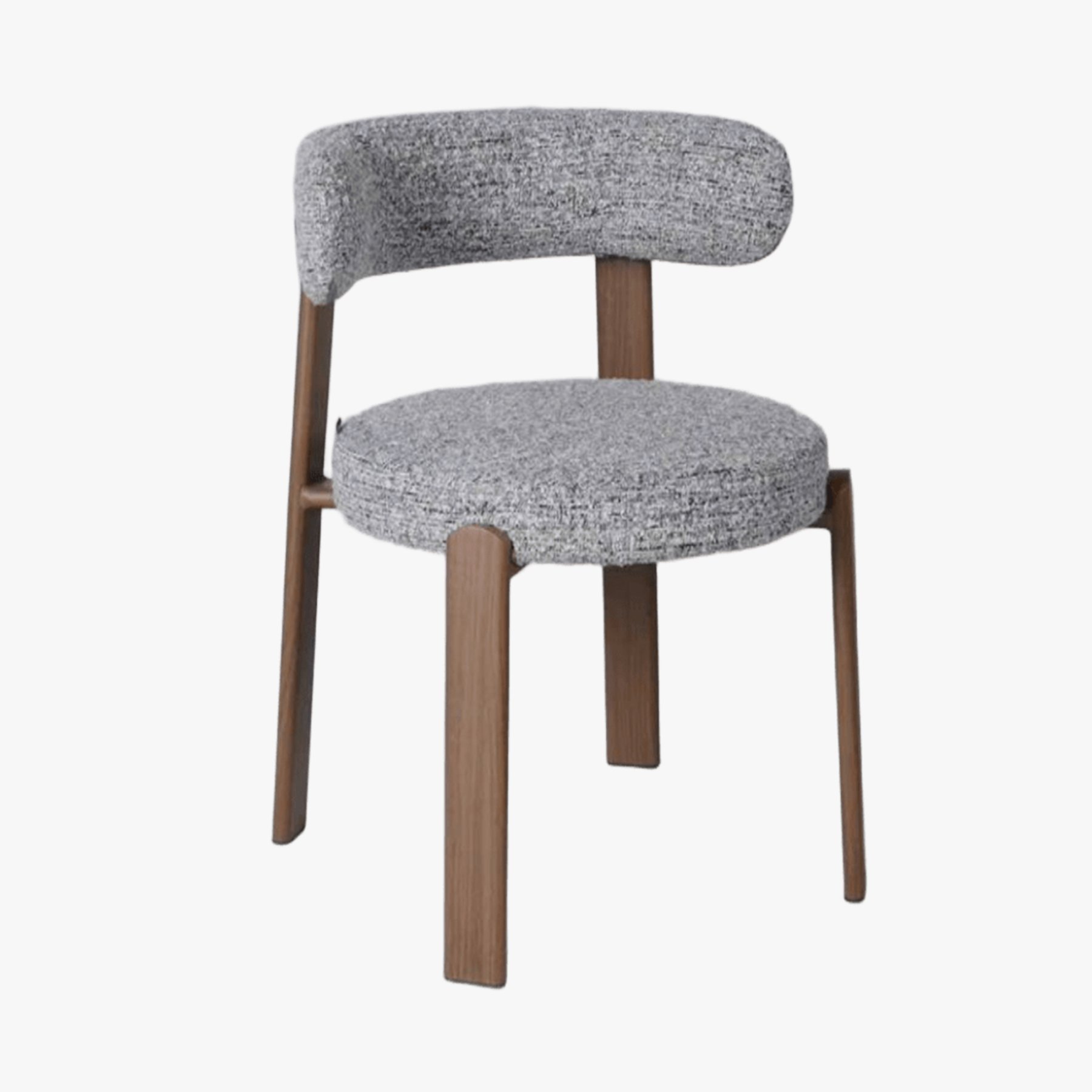 Стул Бонн серая ткань ножки металл (под дерево)