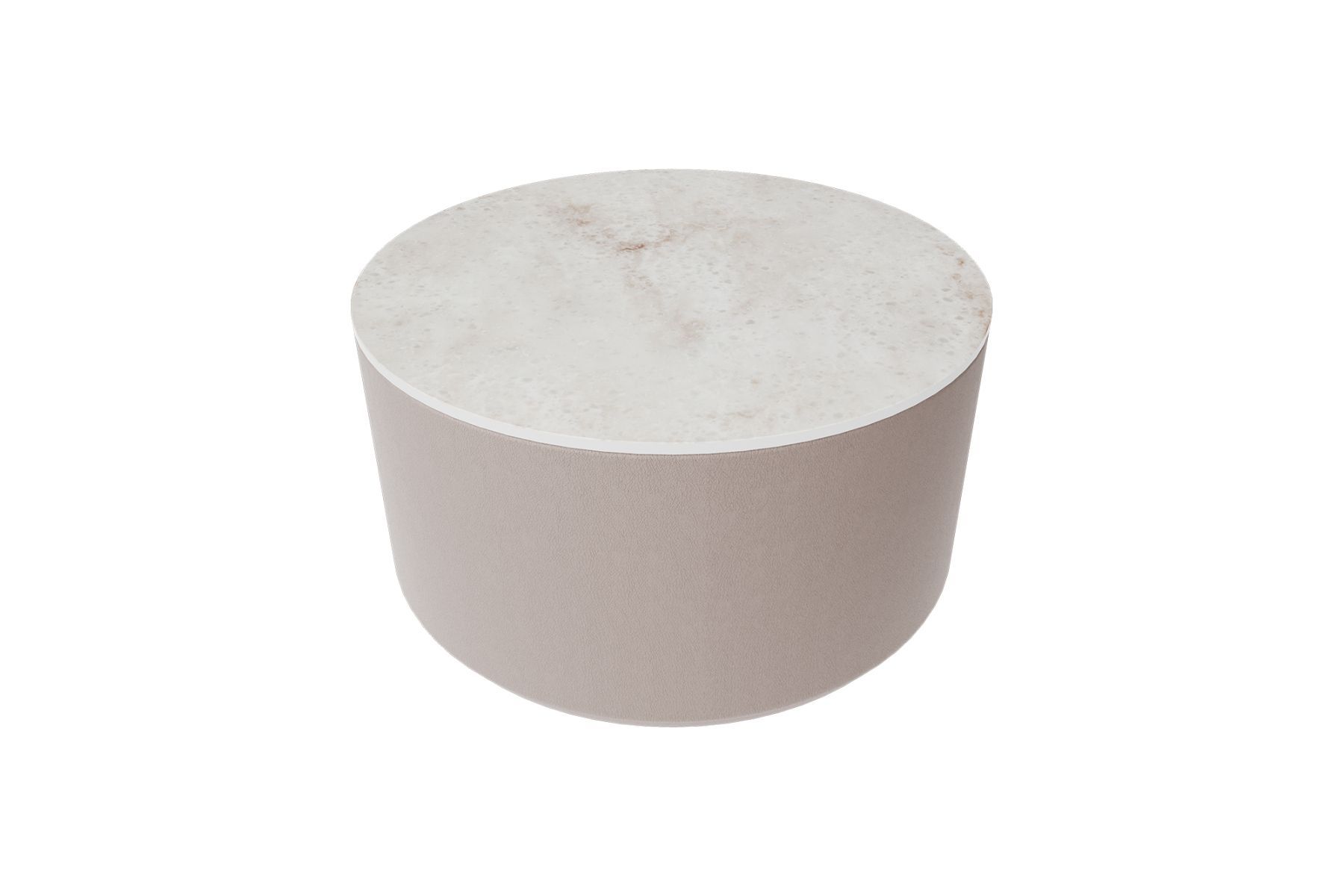 Столик Moon L, D 66 см высота 35 см (камень OV, бежевый)