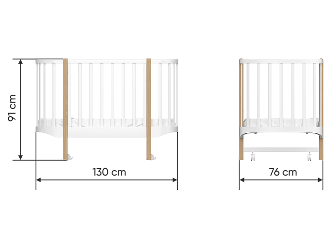 Кроватка Classic (молочный)