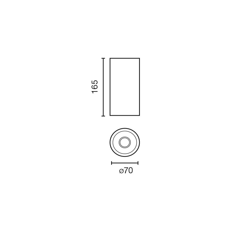 FOST Потолочный светильник Ш70 28W белый 60°3000K CRI97 TRIAC
