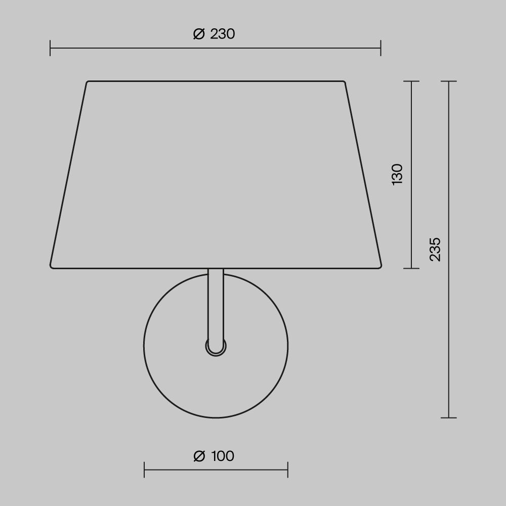 Настенный светильник (бра) Modesto MOD360WL-01B