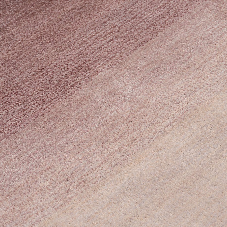 Ковер из шерсти over horizon цвета марсала из коллекции trendy ruffles, 120х180 см