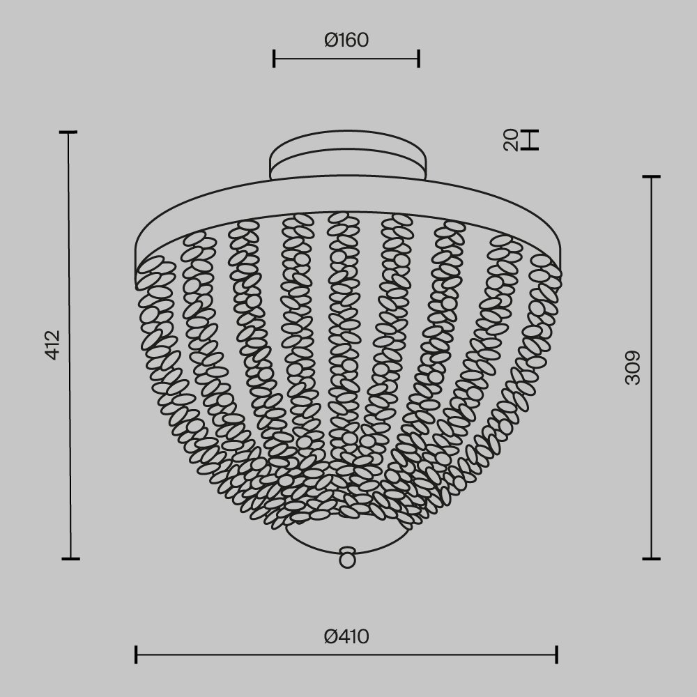 Потолочный светильник Intrigue MOD440CL-03BS