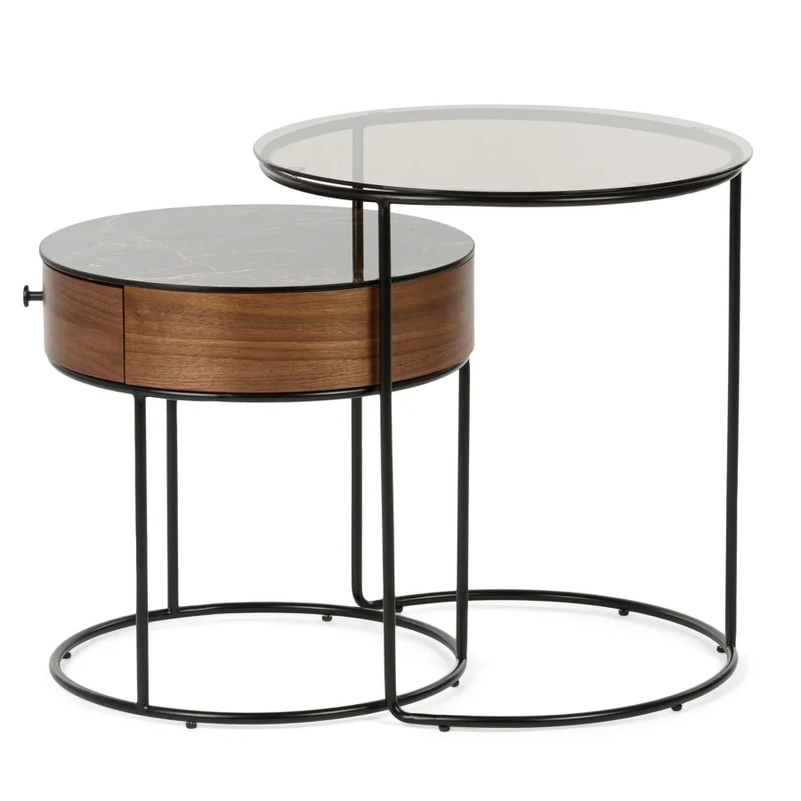 Набор кофейных столов Double Round диаметр 52/45