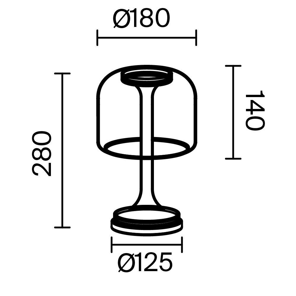 Настольный светильник Spirito MOD286TL-L8B3K
