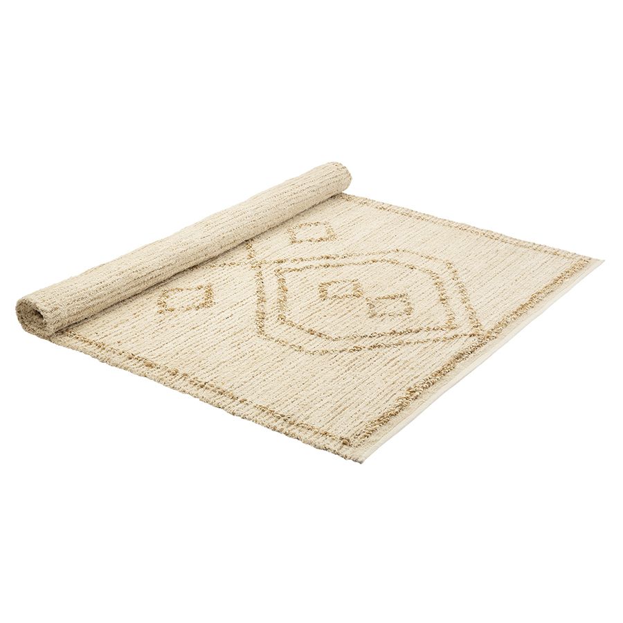 Ковер из джута и переработанного хлопка kolkata из коллекции ethnic, 160х230см