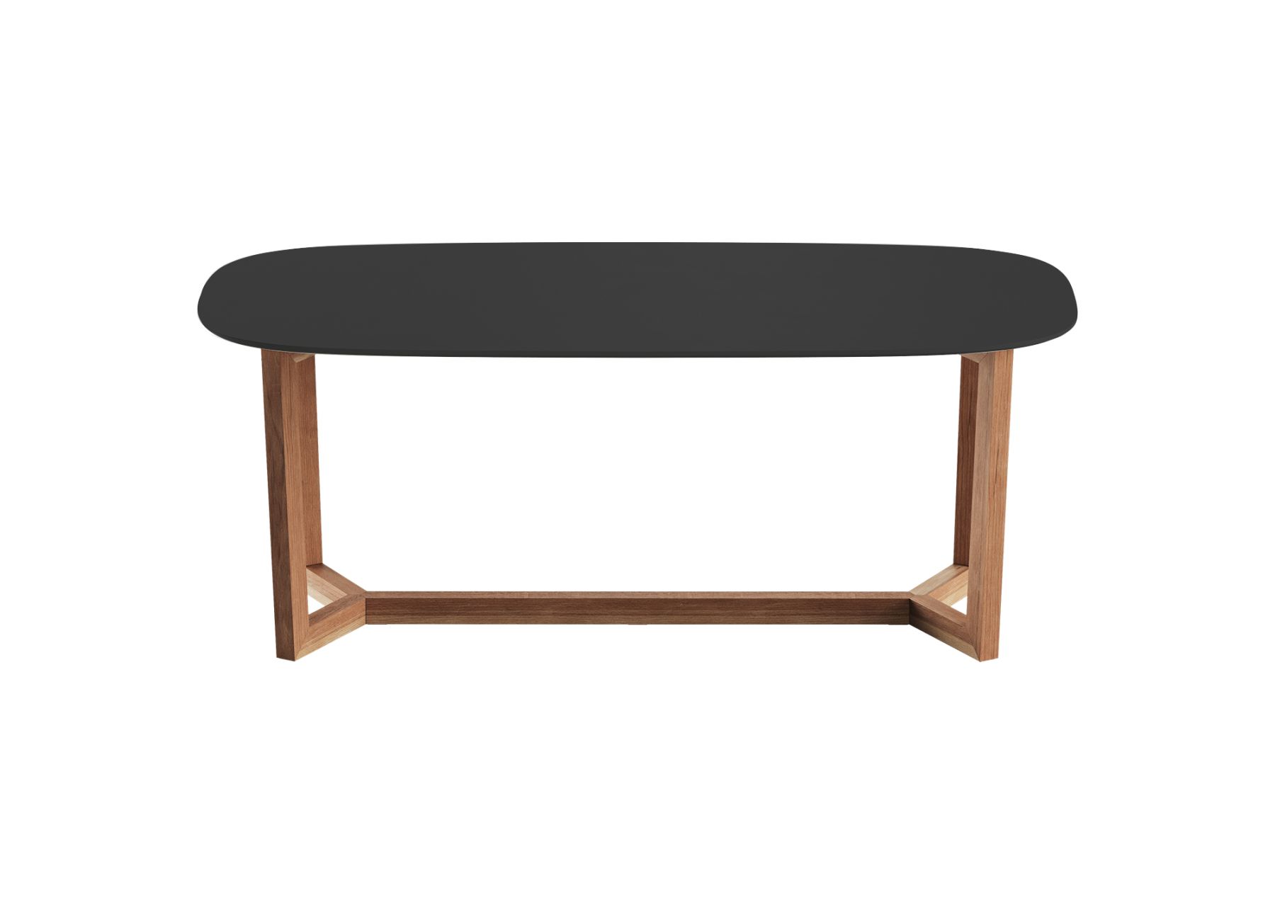 Стол обеденный Cross 2 200*95 см (черный, бук)