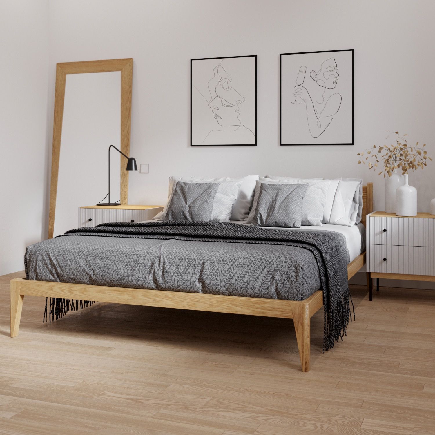 Кровать Fly 180 см дуб