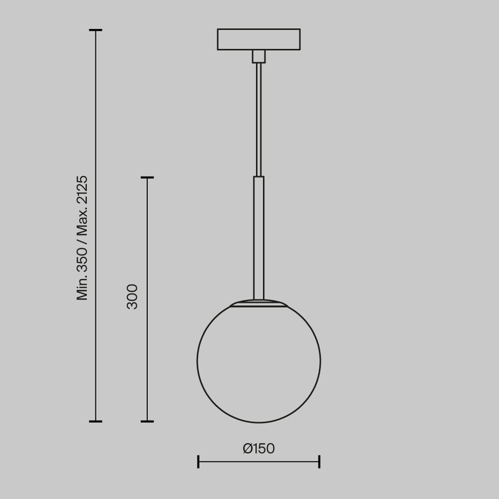 Подвесной светильник Basic form MOD321PL-01B