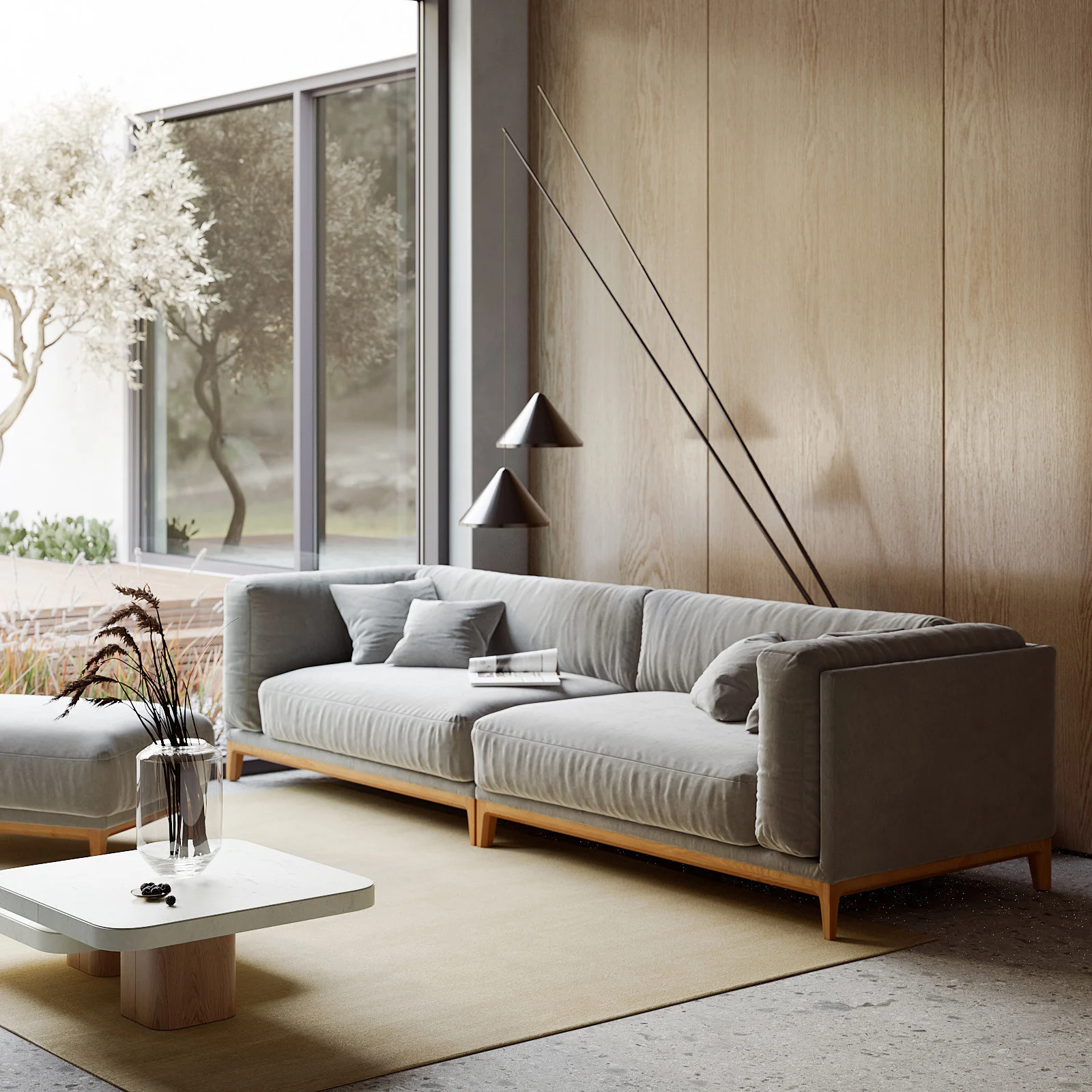 2-х местный нераскладной диван Case 903/904