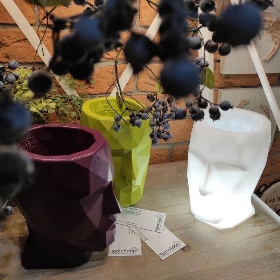 Кашпо Adan Nano матовое светящееся