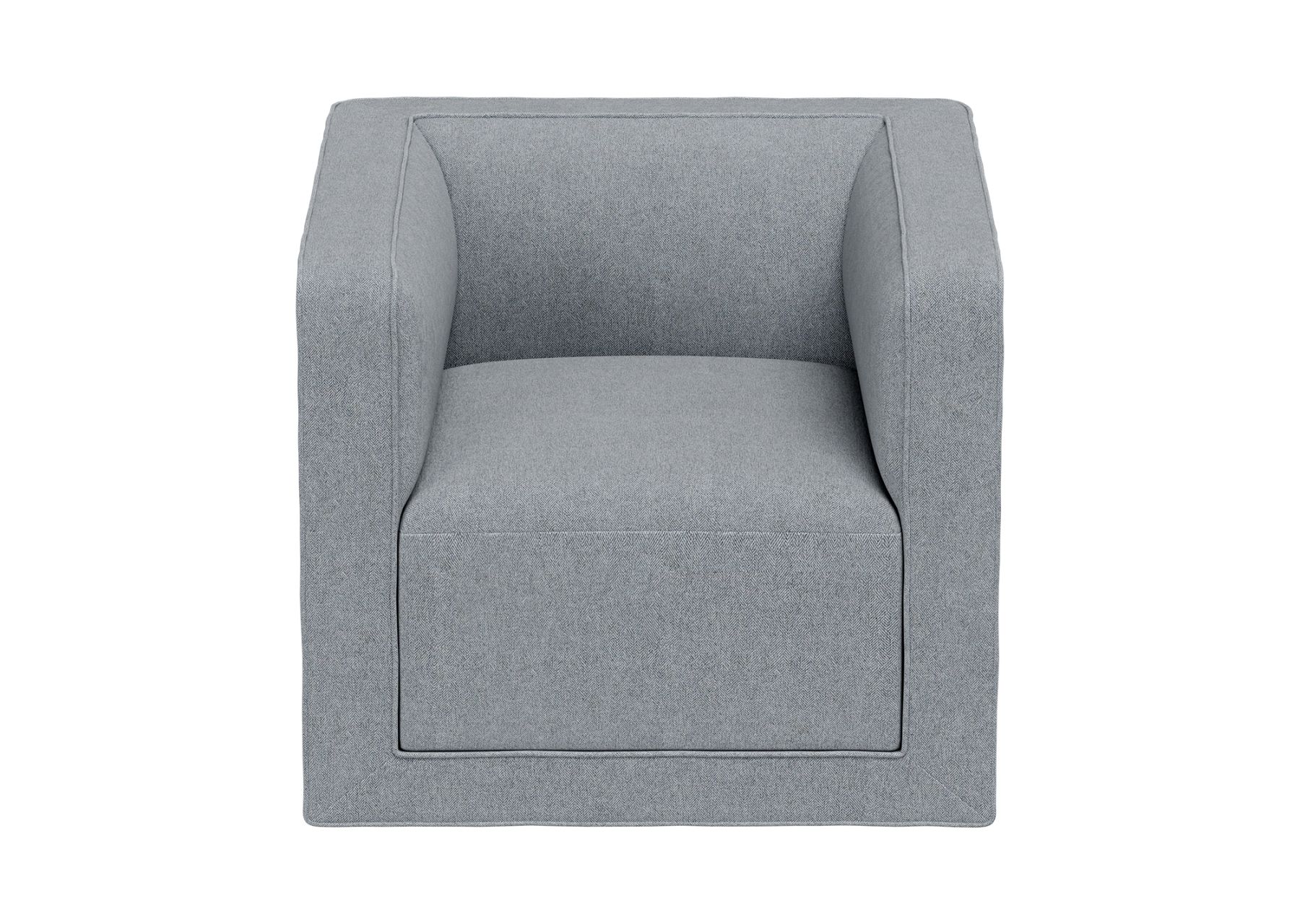 Кресло Cube (серый, твид)