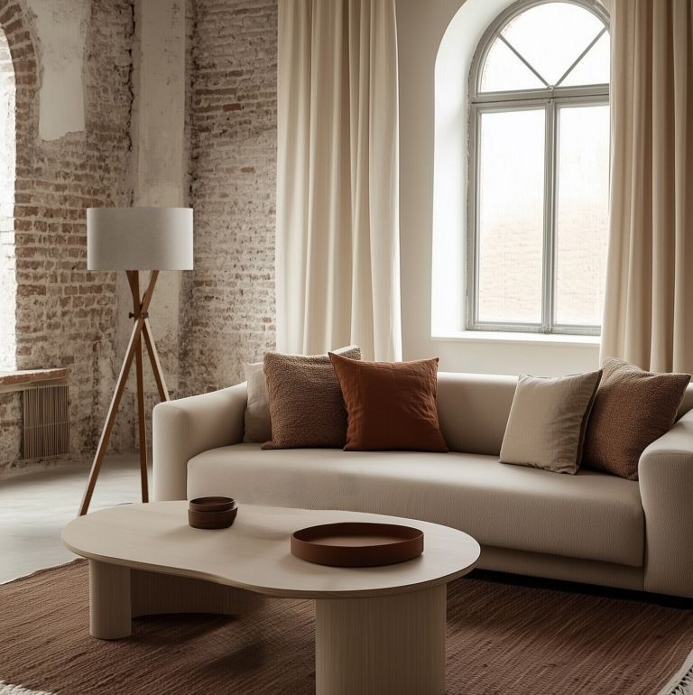 Торшер Cot c белым абажуром