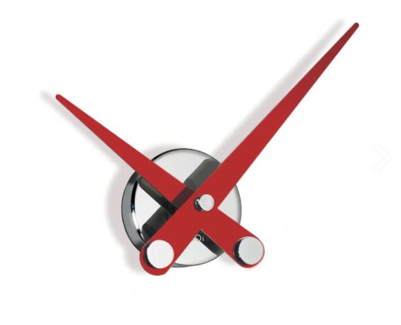 Настенные часы Axioma Mini i хром-красный