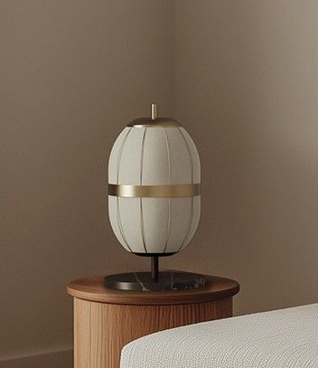 Настольная лампа Pull Matt black/Aged gold