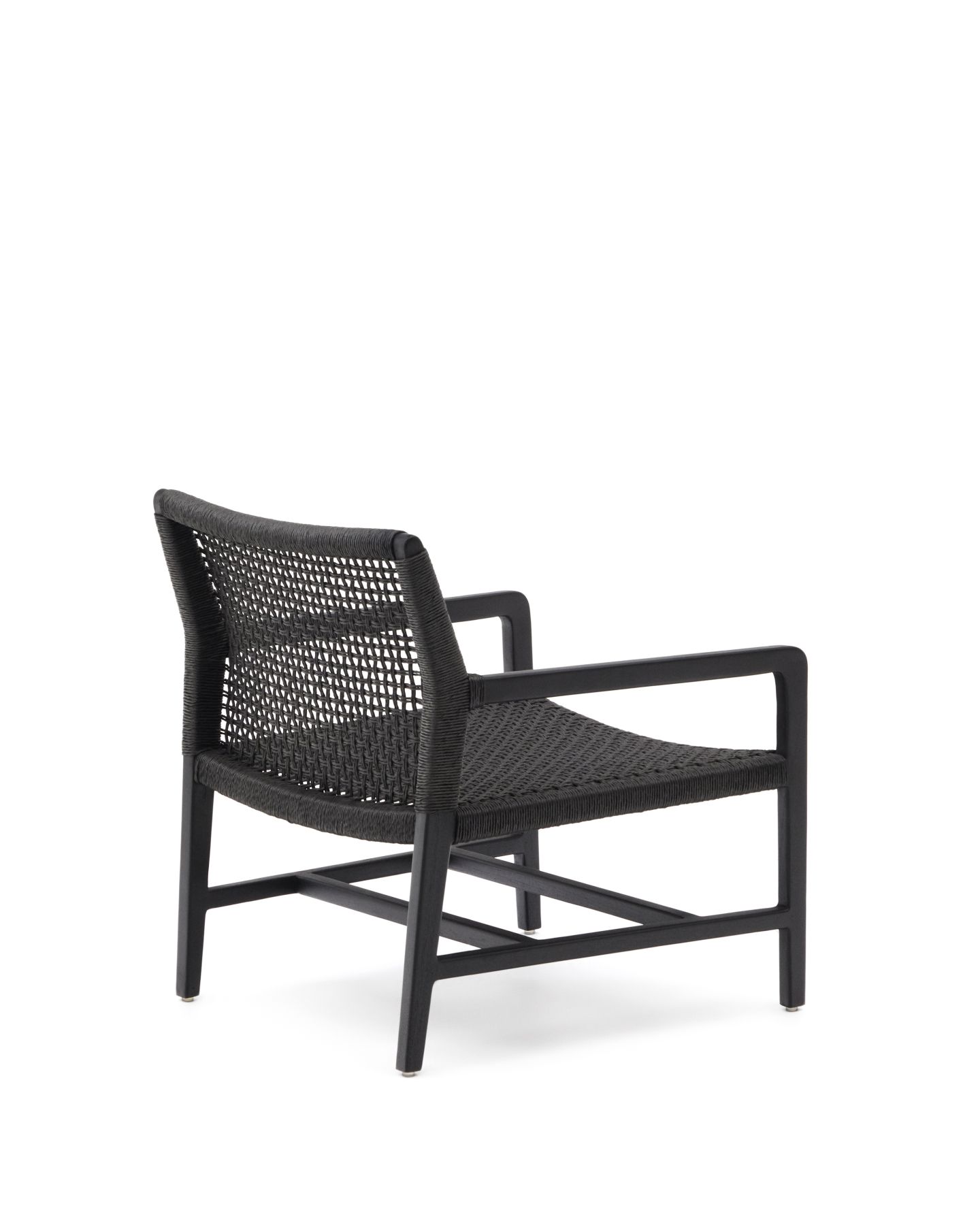 Sabolla Кресло из массива тикового дерева черного цвета