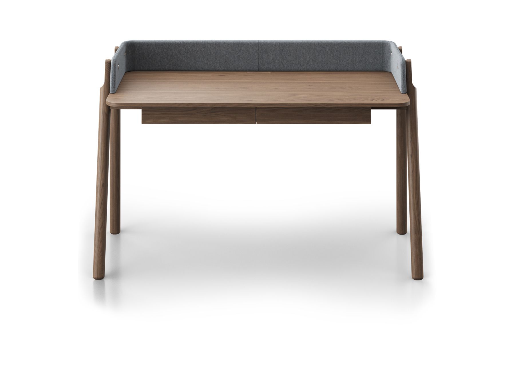 Стол письменный Basic 140*60 см (натуральный дуб, серый твид)