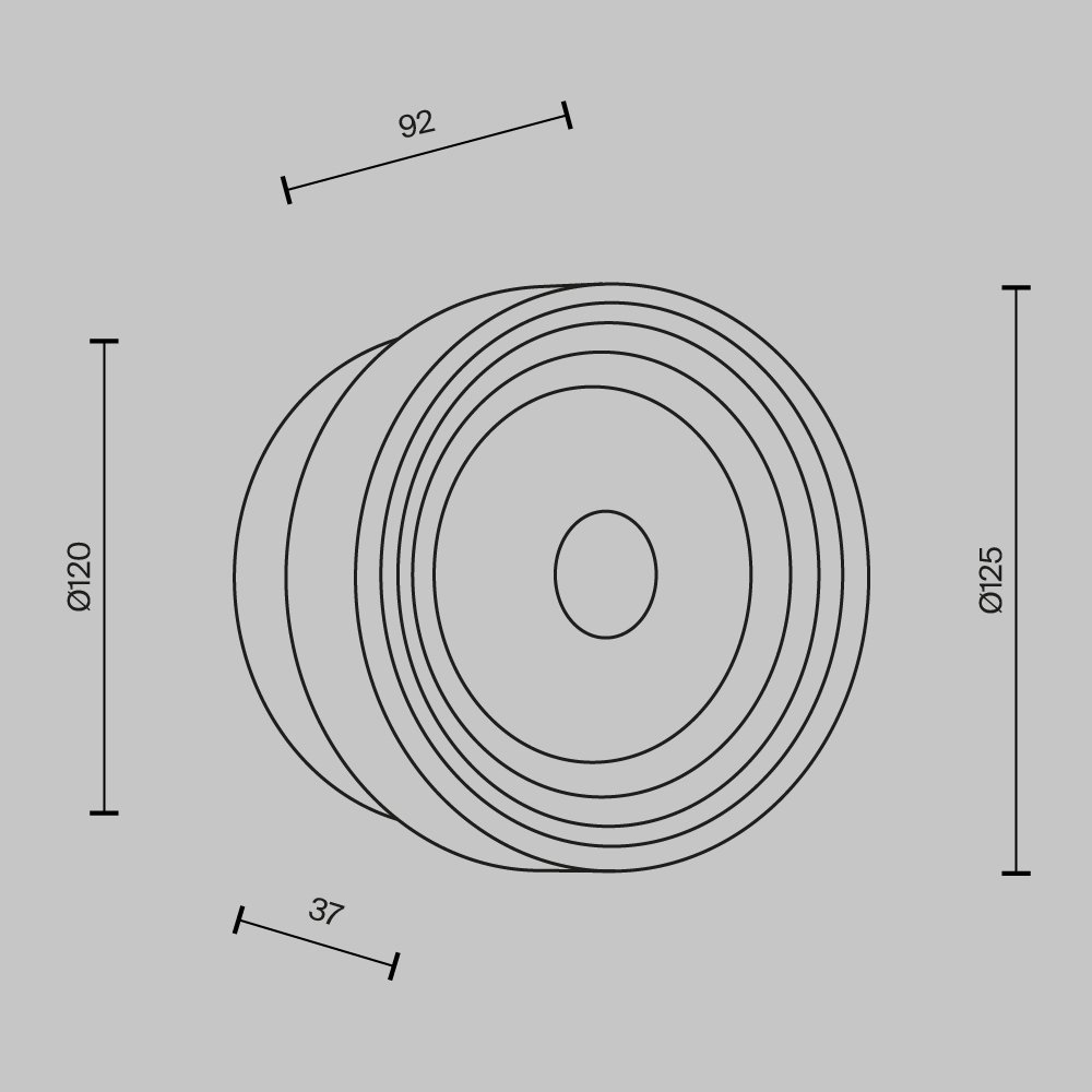 Настенный светильник (бра) Olo MOD493WL-L6PTK2