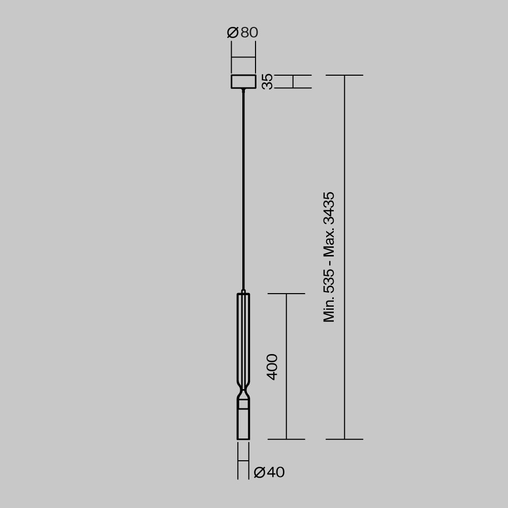 Подвесной светильник Peg MOD469PL-L3BS3K