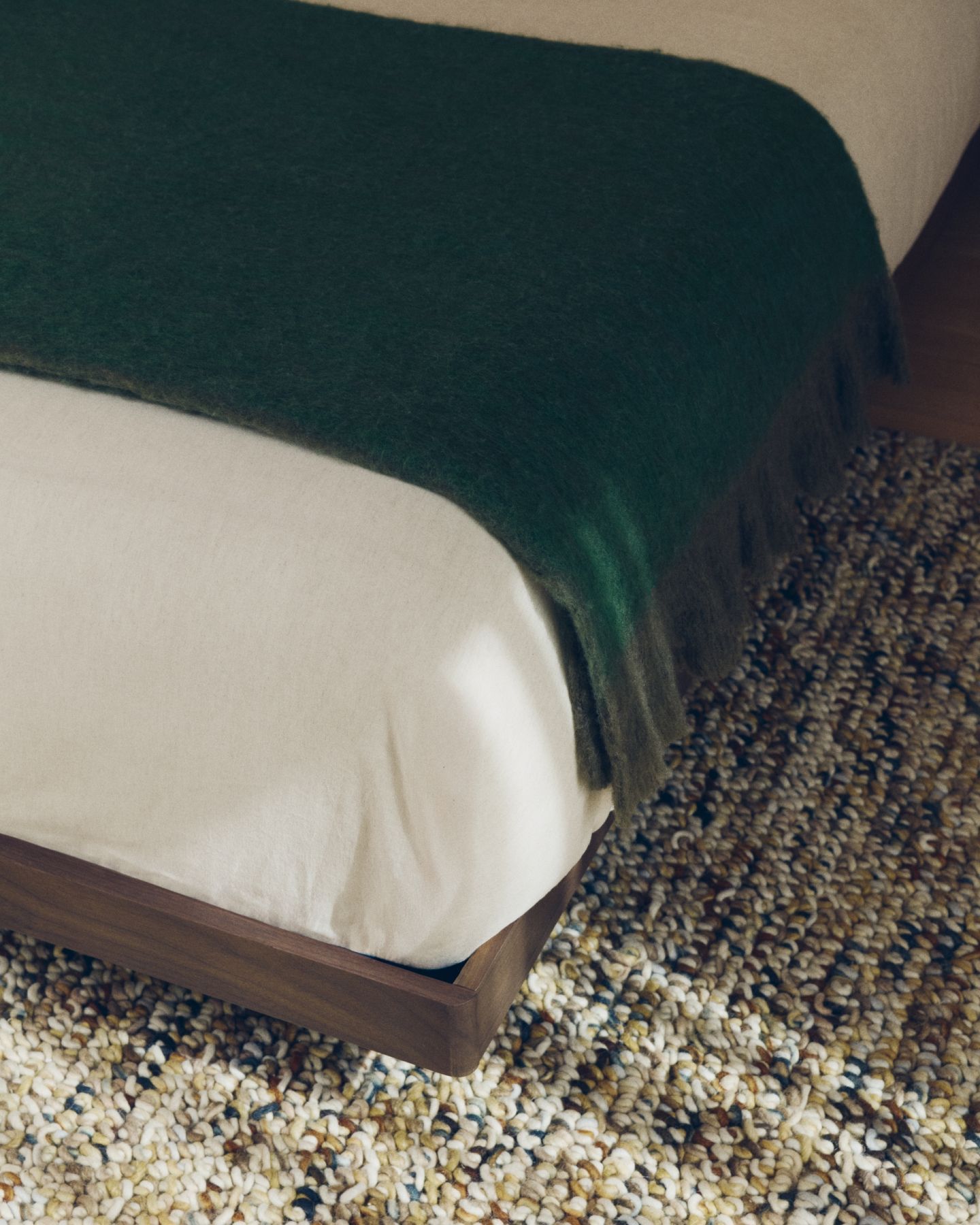 Плед Zenti из 100% хлопка шенилл с двухсторонним жаккардом