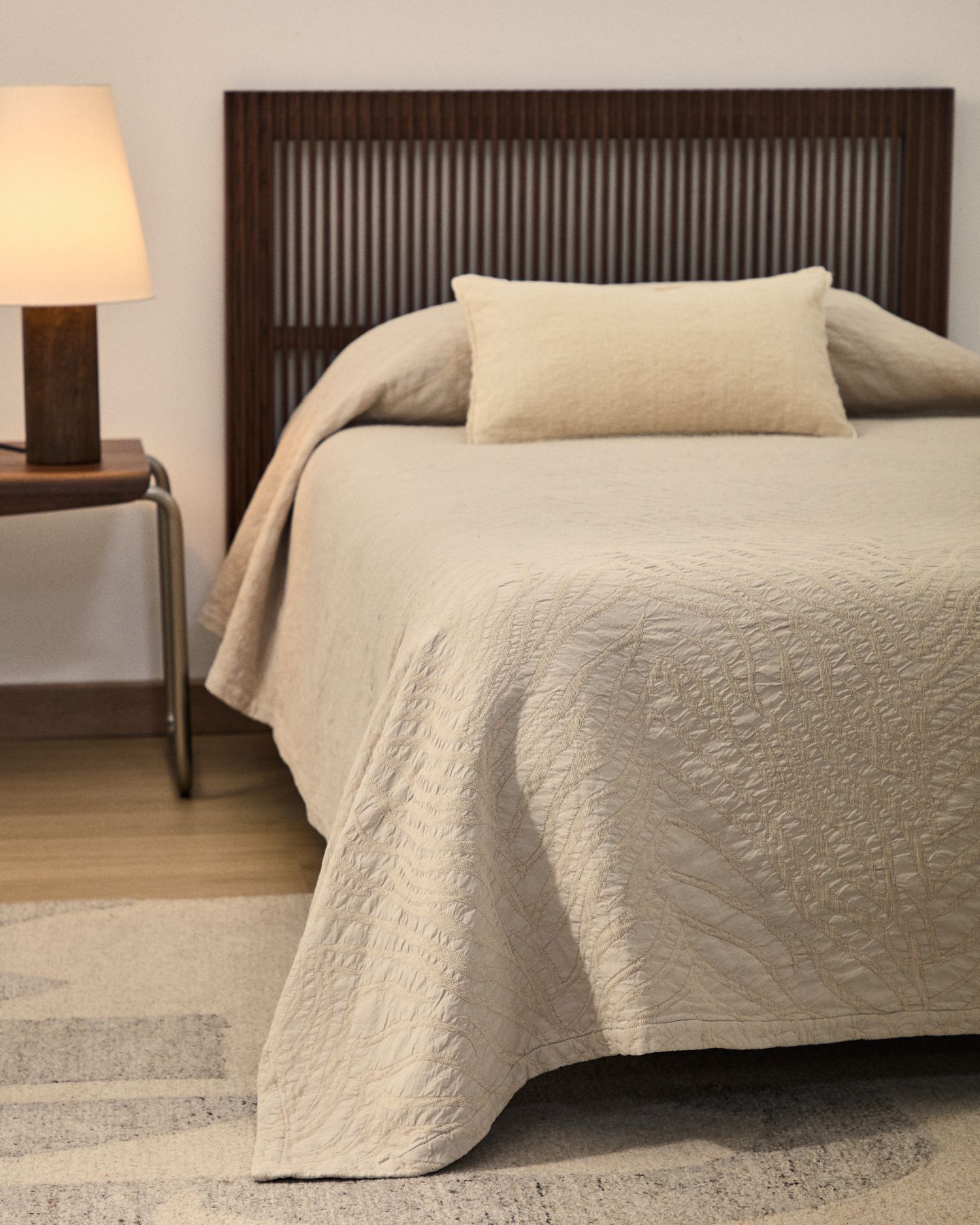 Плед Zenti из 100% хлопка шенилл с двухсторонним жаккардом