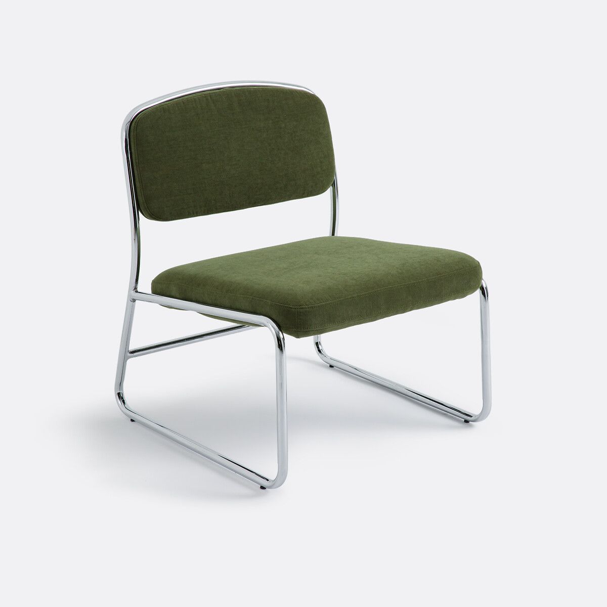 Кресло из хрома и ткани Celestina единый размер зеленый