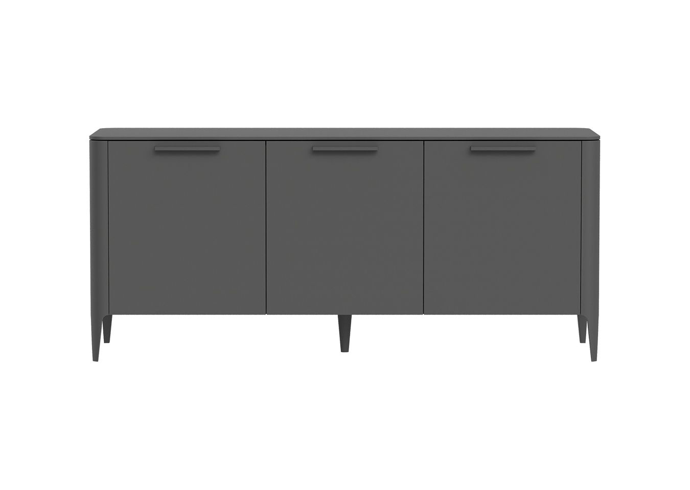 Тумба Type 3 двери ширина 160 см (темно-серый)