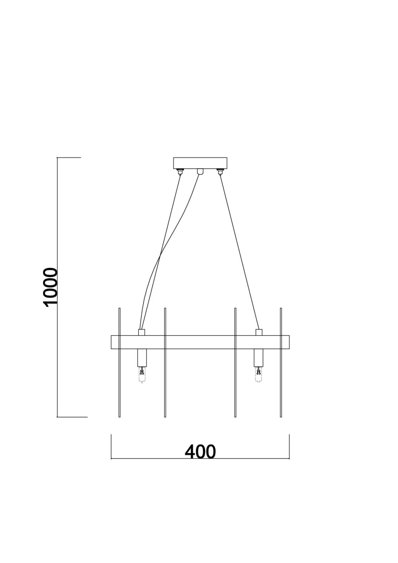 Подвесной светильник Deserto FR5141PL-08BS1