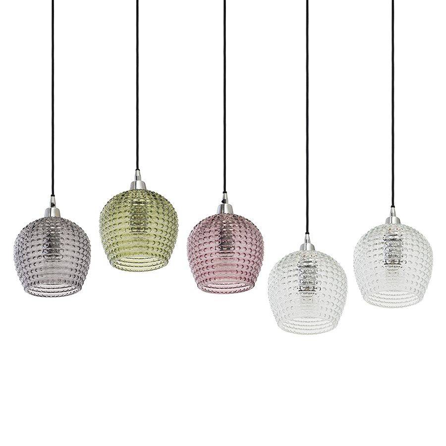 Светильник подвесной каскадный aurora, 110х18 см, сливовый/зеленый/серый