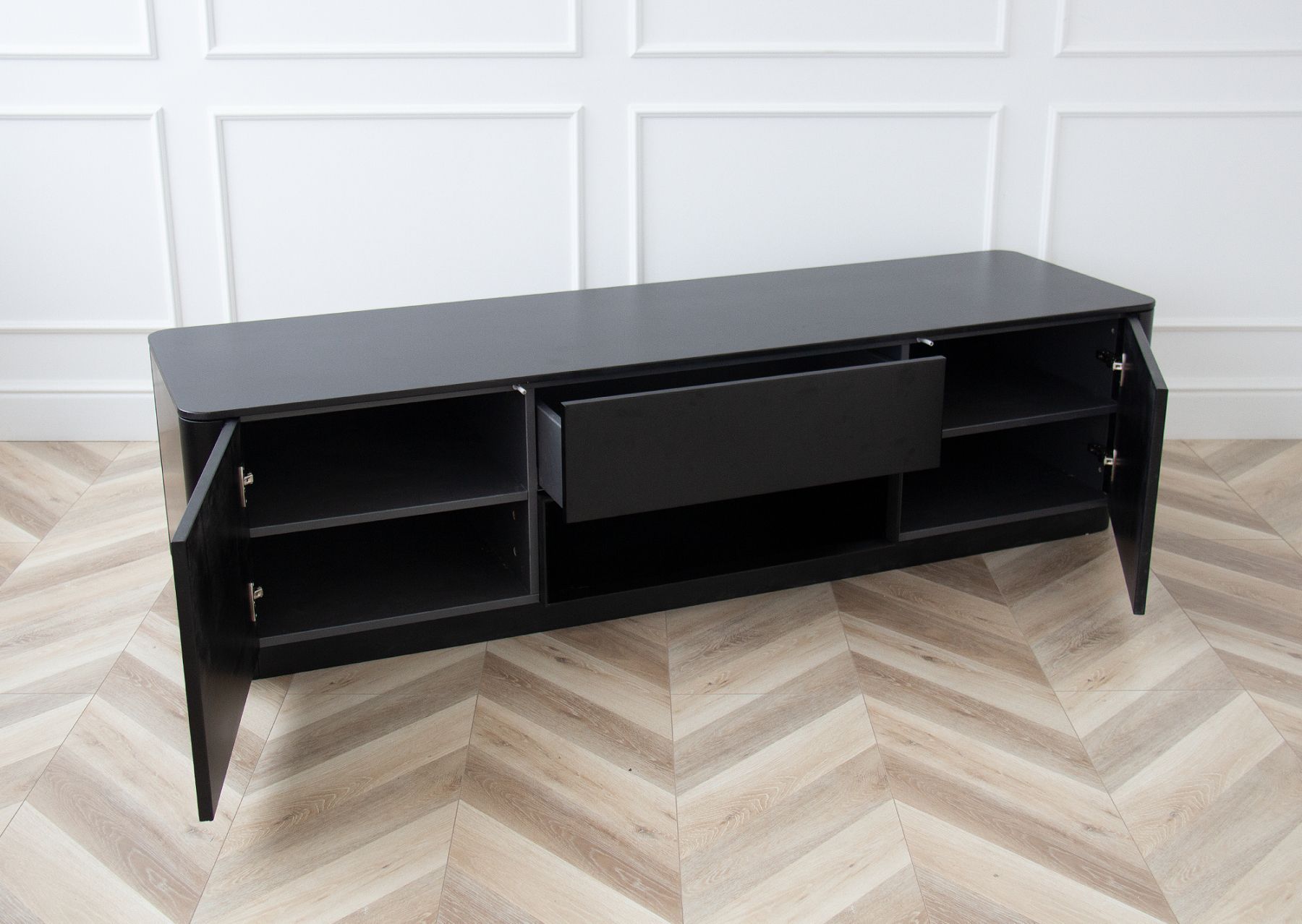 Тумба Tammi под ТВ ширина 180 см (черный)