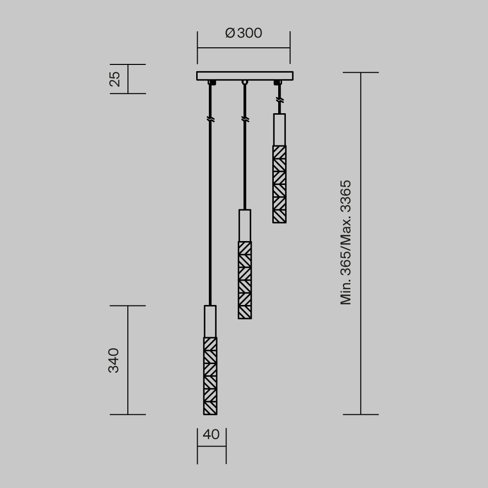 Подвесной светильник Selemo MOD328PL-L9BS3K