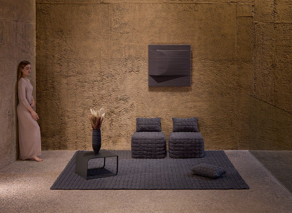 Ковер Momos антрацитовый 200x300 см