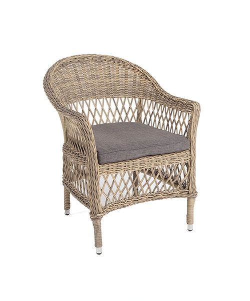 &quot;Сицилия&quot; плетеный стул из искусственного ротанга, цвет соломенный