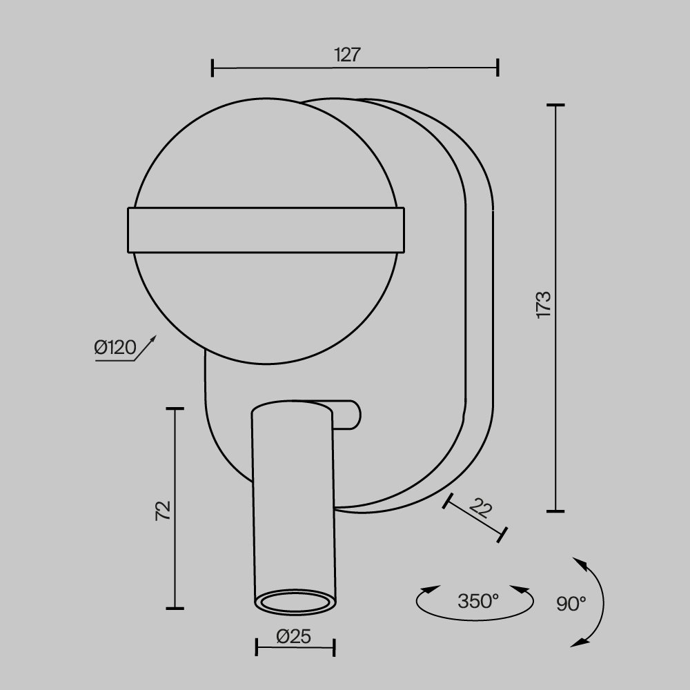 Настенный светильник (бра) Dialogue MOD441WL-L8B3K