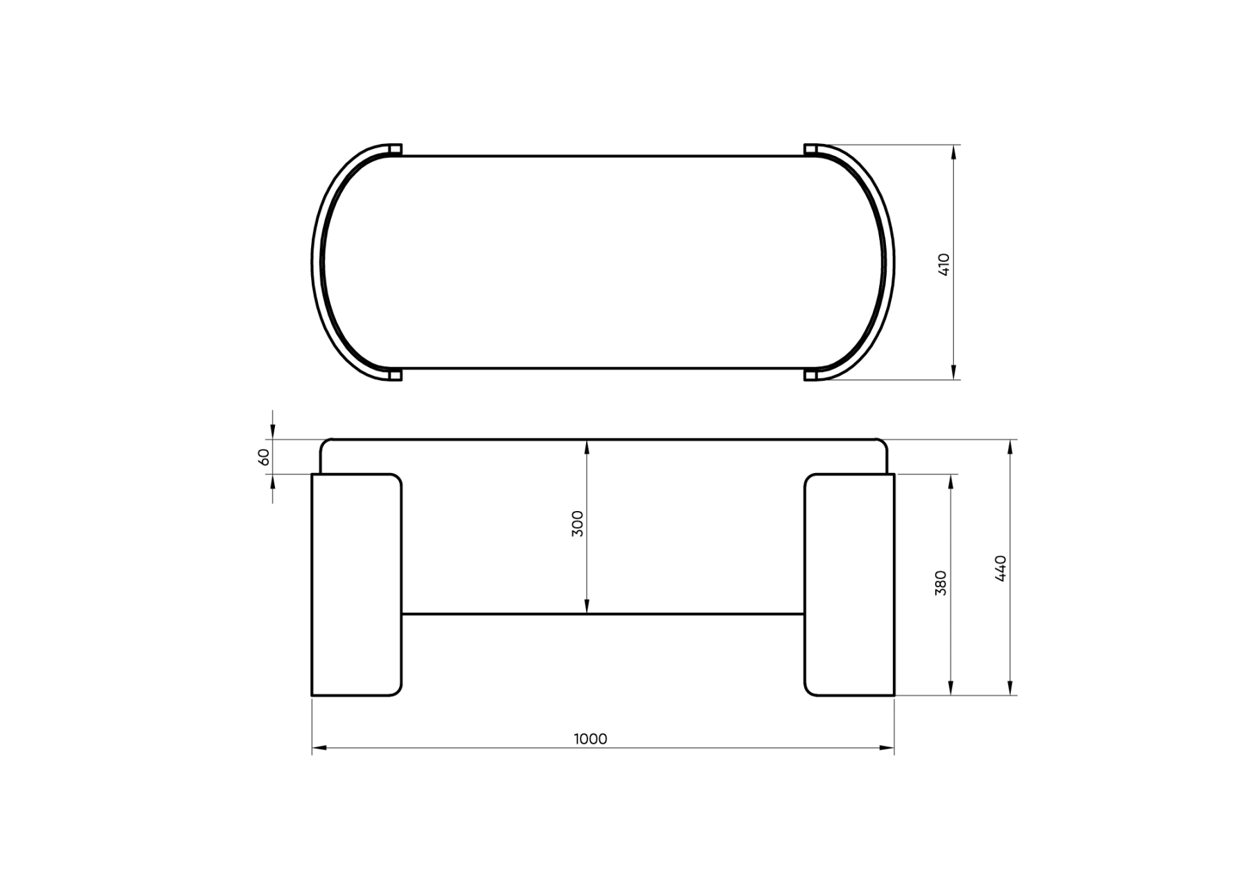 Банкетка Lagom 100 см (зелено-голубой FiberGuard, натуральный дуб)
