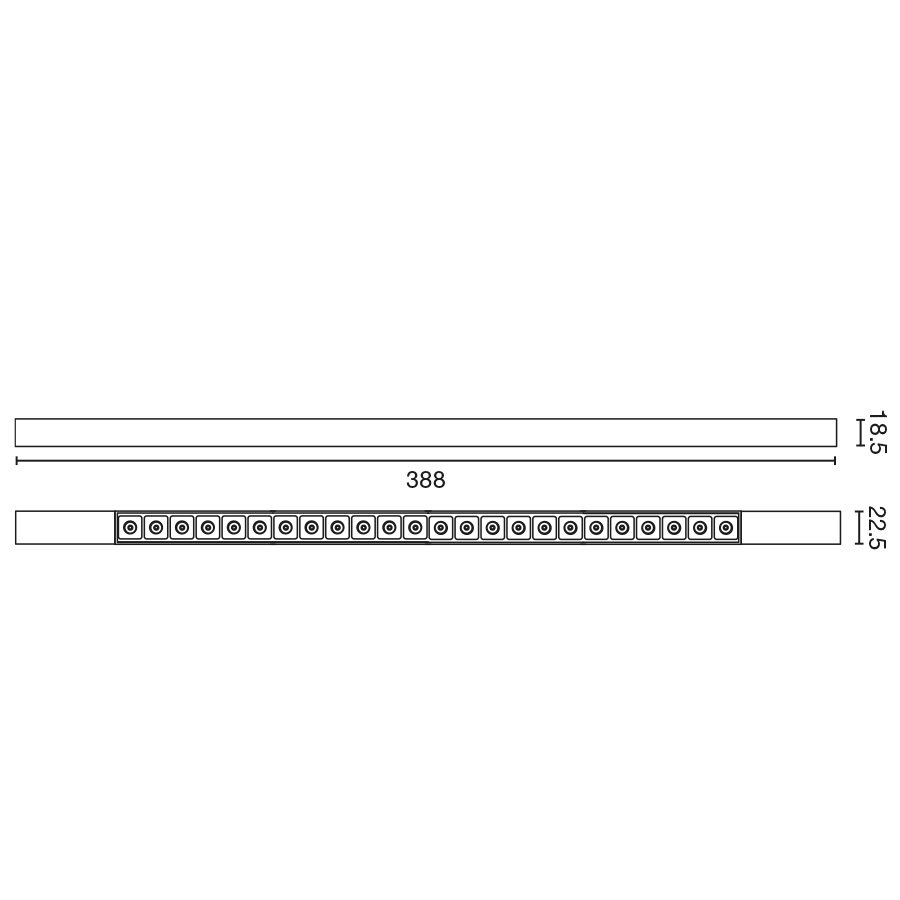 Потолочный светильник NESO POINT-24 2700K 12 GRADOS черный CASAMBI