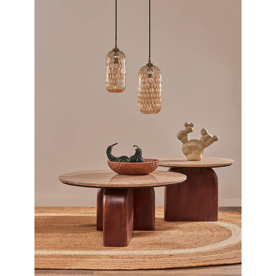 Светильник подвесной mystic aura, D17 см, коричневый