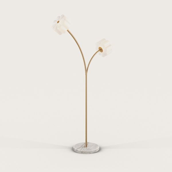 Торшер Flow золотой металл