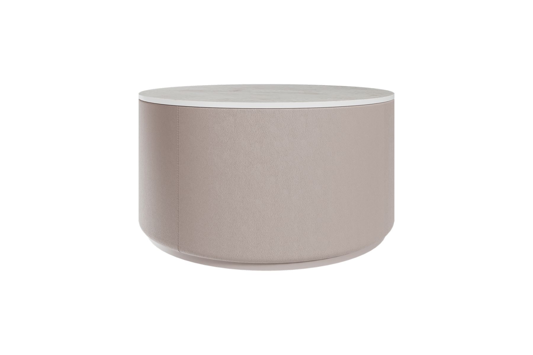 Столик Moon L, D 66 см высота 35 см (камень OV, бежевый)