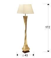 Торшер Deco золотой