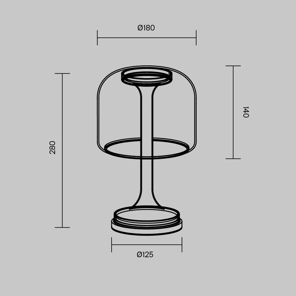 Настольный светильник Spirito MOD286TL-L8B3K