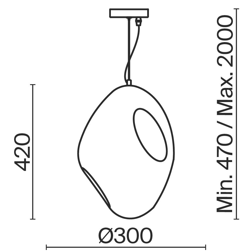 Подвесной светильник Mound FR5428PL-01W2