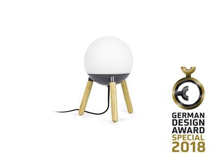 Настольная лампа Mine серая