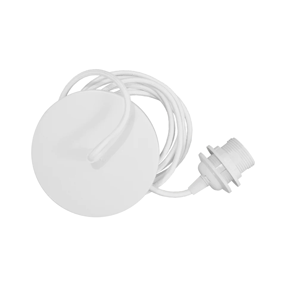 Набор для подключения Rosette white, метал. канопи (шнур-подвес) 2,1