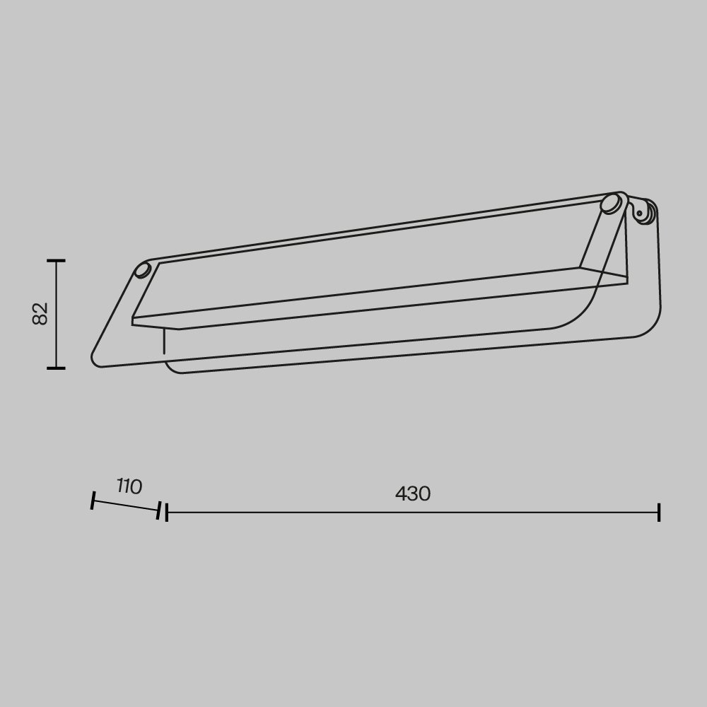 Настенный светильник (бра) Flat MOD296WL-L10BC3K